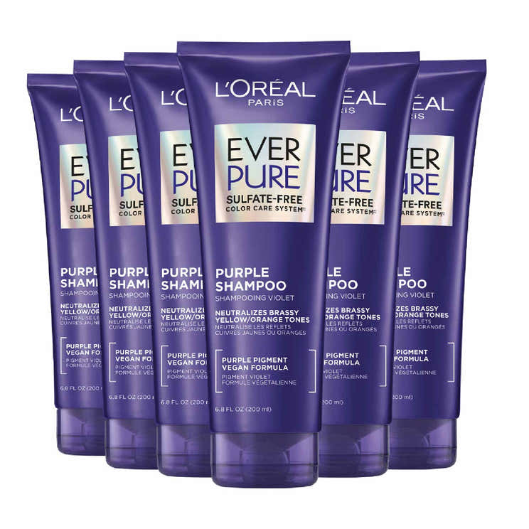 L'Oreal - EverPure Sulfate Free Purple Toning Purple Shampoo - 6.8 Oz - 6 Pack | L'oreal - Pre Order