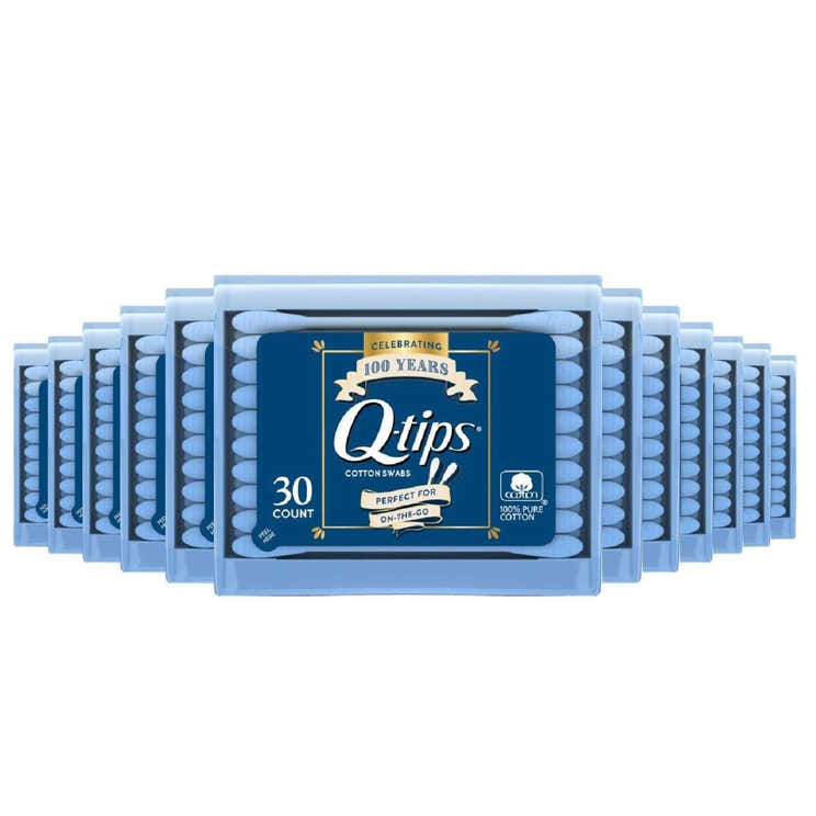 Q-Tips Swabs Purse Pack 30 Each - 36 Pack | Q-tips - Pre Order