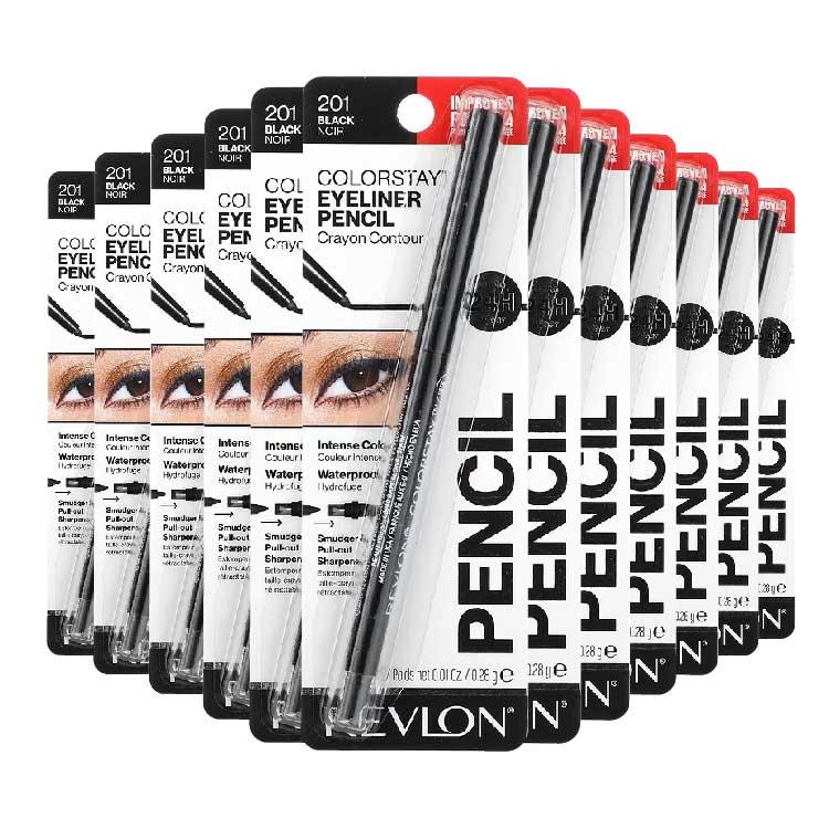 Revlon - Color Stay Eyeliner Pencil, Black [201] - 0.01 Oz - 72 Pack