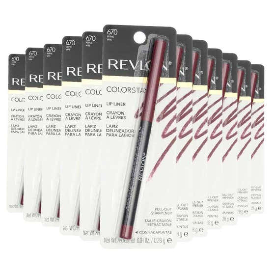 Revlon - ColorStay Lip Liner with SoftFlex, Wine [670] - 0.01 Oz -  36 Pack | Revlon - Makeup Wholesale