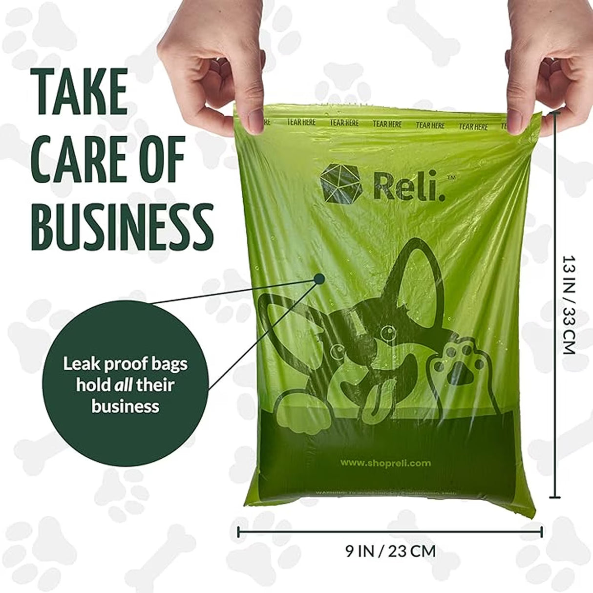 Reli Dog Poop Bags Eco Friendly, 360 Ct