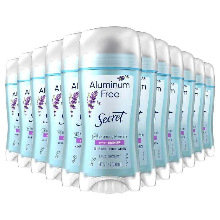 Secret Aluminum Free Deodorant Lavender 2.4 oz - 12 Pack | Secret - Pre Order
