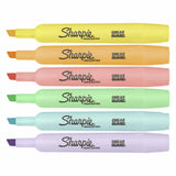 Sharpie Pocket Style Highlighters, Assorted Ink Colors, Chisel Tip, Assorted Barrel Colors, 12 Pack