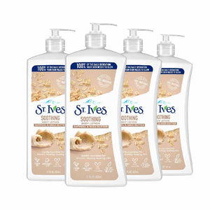 St. Ives - Body Lotion, Naturally Soothing Oatmeal & Shea Butter - 21 Oz - 4 Pack