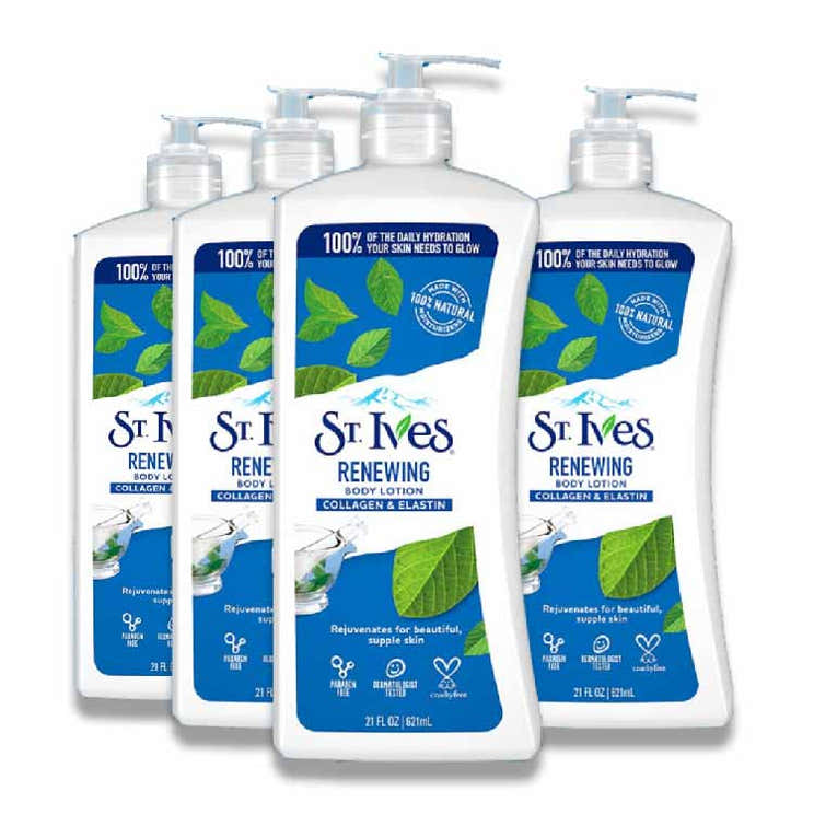 St. Ives - Skin Renewing Body Lotion, Collagen Elastin  21 oz - 4 Pack | St Ives - Pre Order