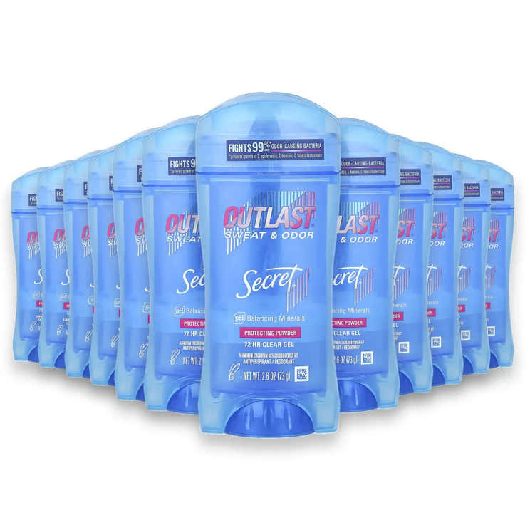 Secret - Gel Outlast Protecting Powder Antiperspirant &amp; Deodorant  - 2.6 Oz -  12 Pack | Secret - Wholesale