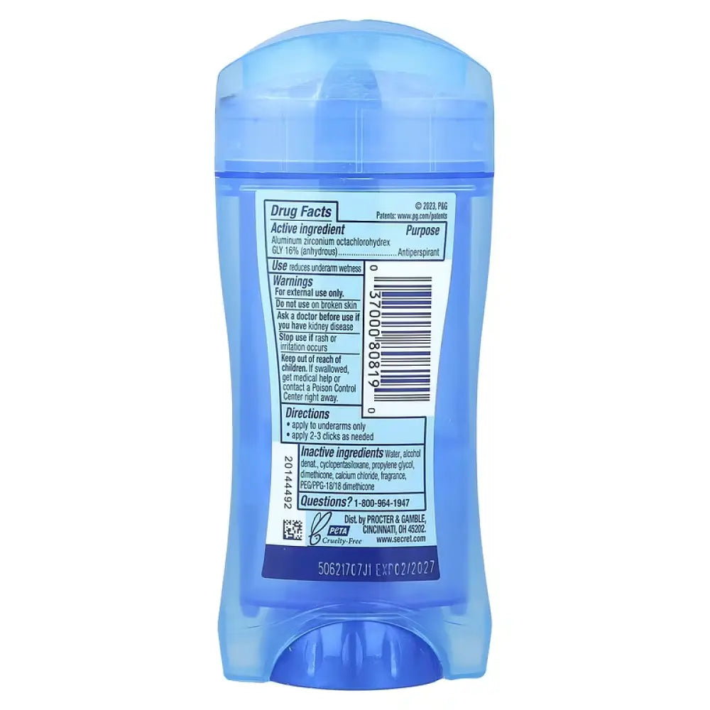 Secret - Gel Outlast Protecting Powder Antiperspirant & Deodorant  - 2.6 Oz -  12 Pack