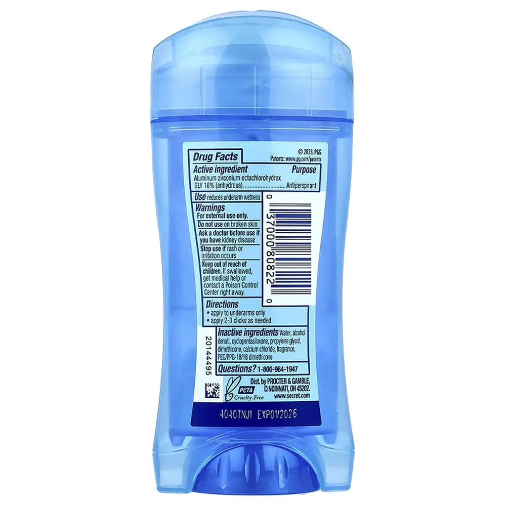 Secret - Gel Outlast Completely Clean Antiperspirant & Deodorant 2.6 Oz - 12 Pack