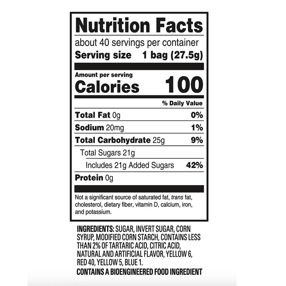 Sour Patch Kids - Soft & Chewy Candy, Snack Packs - 0.97 Oz - 40 Pack