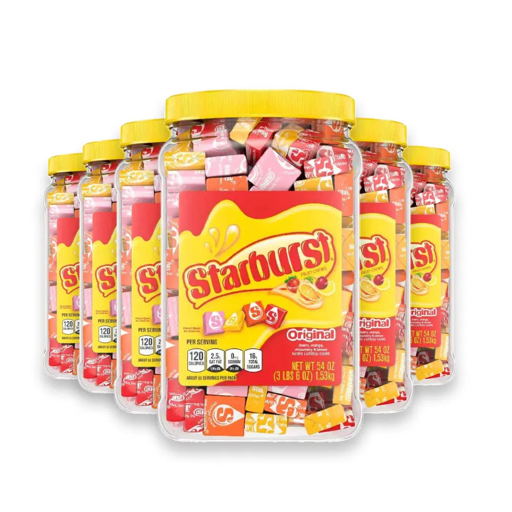 Starburst - Original Fruit Chewy Candy Jar - 54 Oz - 6 Pack
