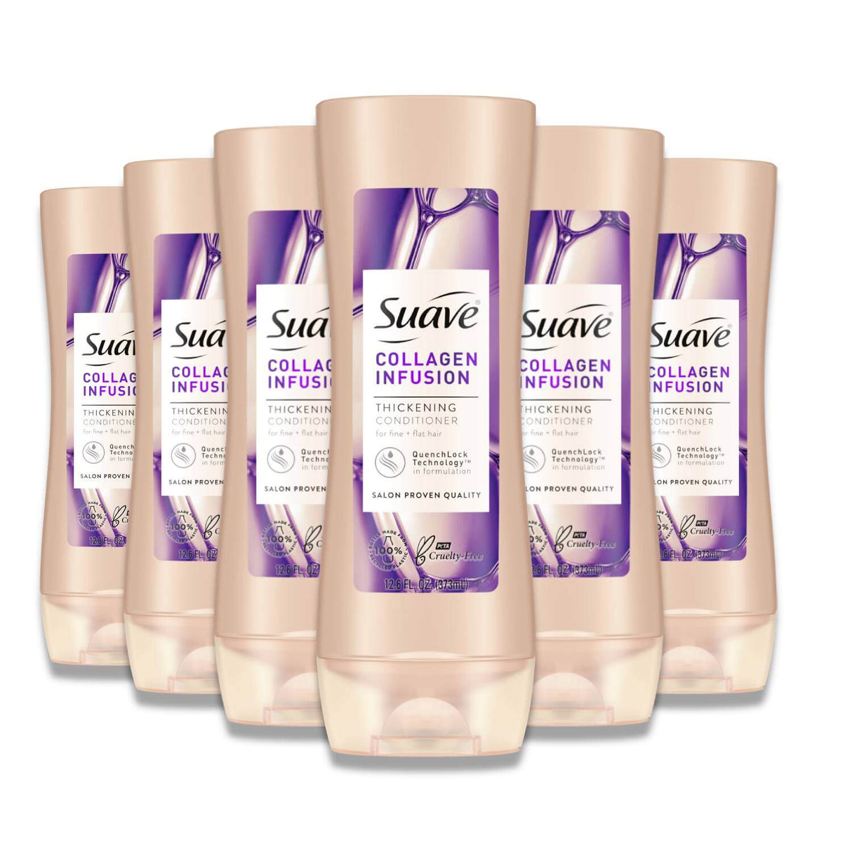 Suave Collagen Infusion Thickening Conditioner - 12.6 oz - 6 Pack Contarmarket