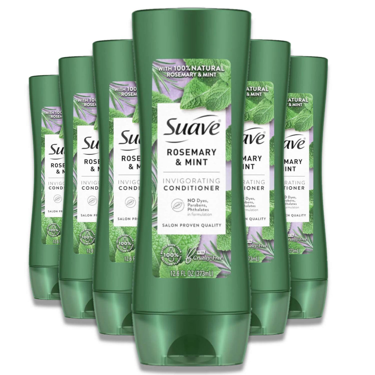 Suave Conditioner Revitalizing Rosemary & Mint, Paraben Free - 12.6 oz - 6 Pack Contarmarket