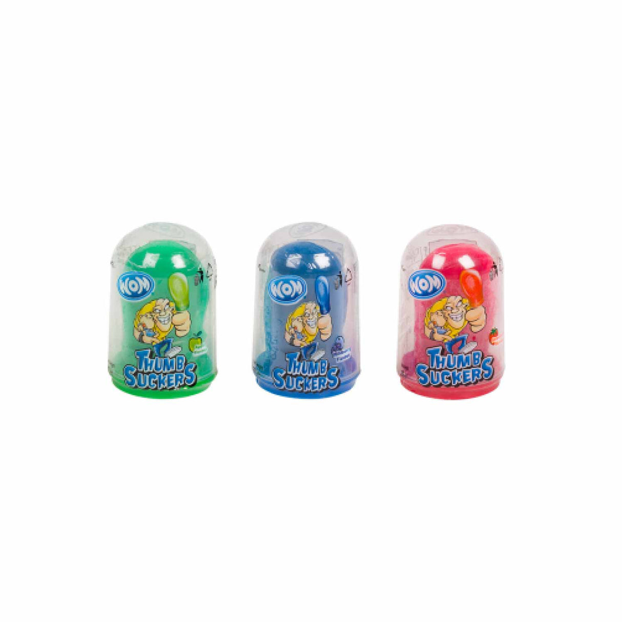 WOM Thumb Suckers Candy - Assorted Flavors, Individually Wrapped, 24 Count Box