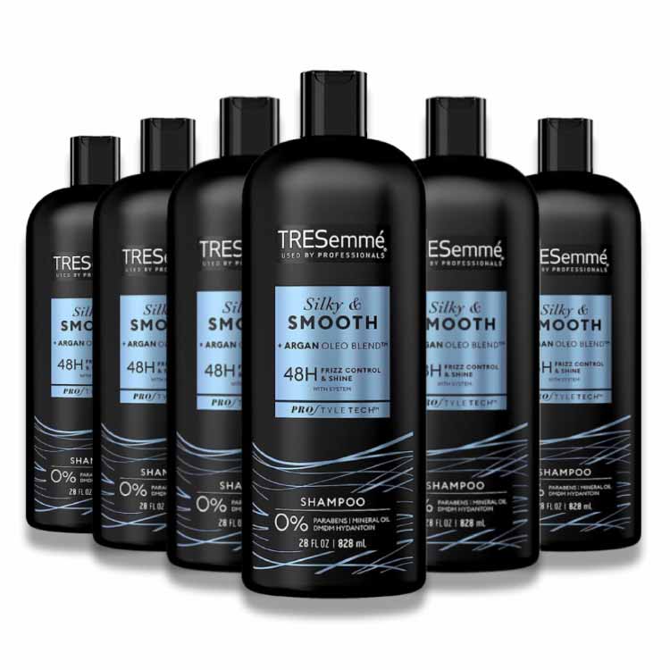 Tresemme - Silky and Smooth Shampoo for Frizzy Hair - 28 Oz - 6 Pack