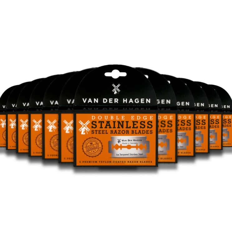 Van Der Hagen - Steel Razor Blades Double Edge Stainless - 5 Ct - 24 Pack - Van Der Hagen Double Edge Razor Blades - 5 Ct ...