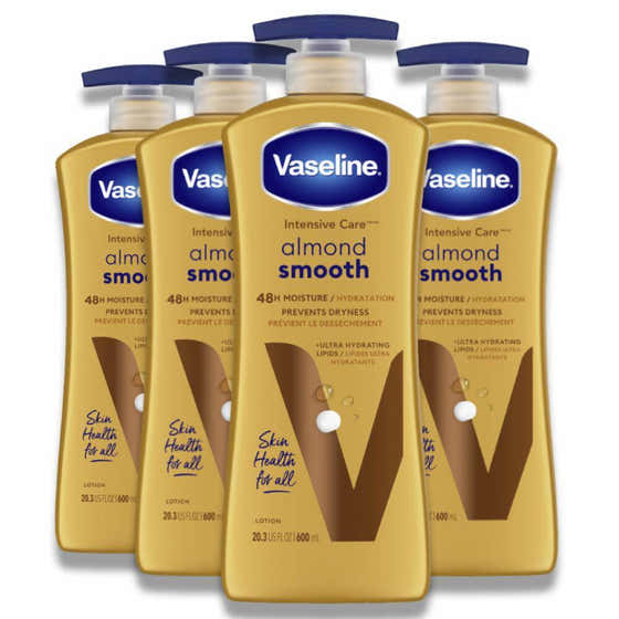 Vaseline - Intensive Care, Lotion, Almond Smooth - 20.3 Oz - 4 Pack - Vaseline Almond Smooth Lotion - 20.3 Oz - 4 Pack Con...