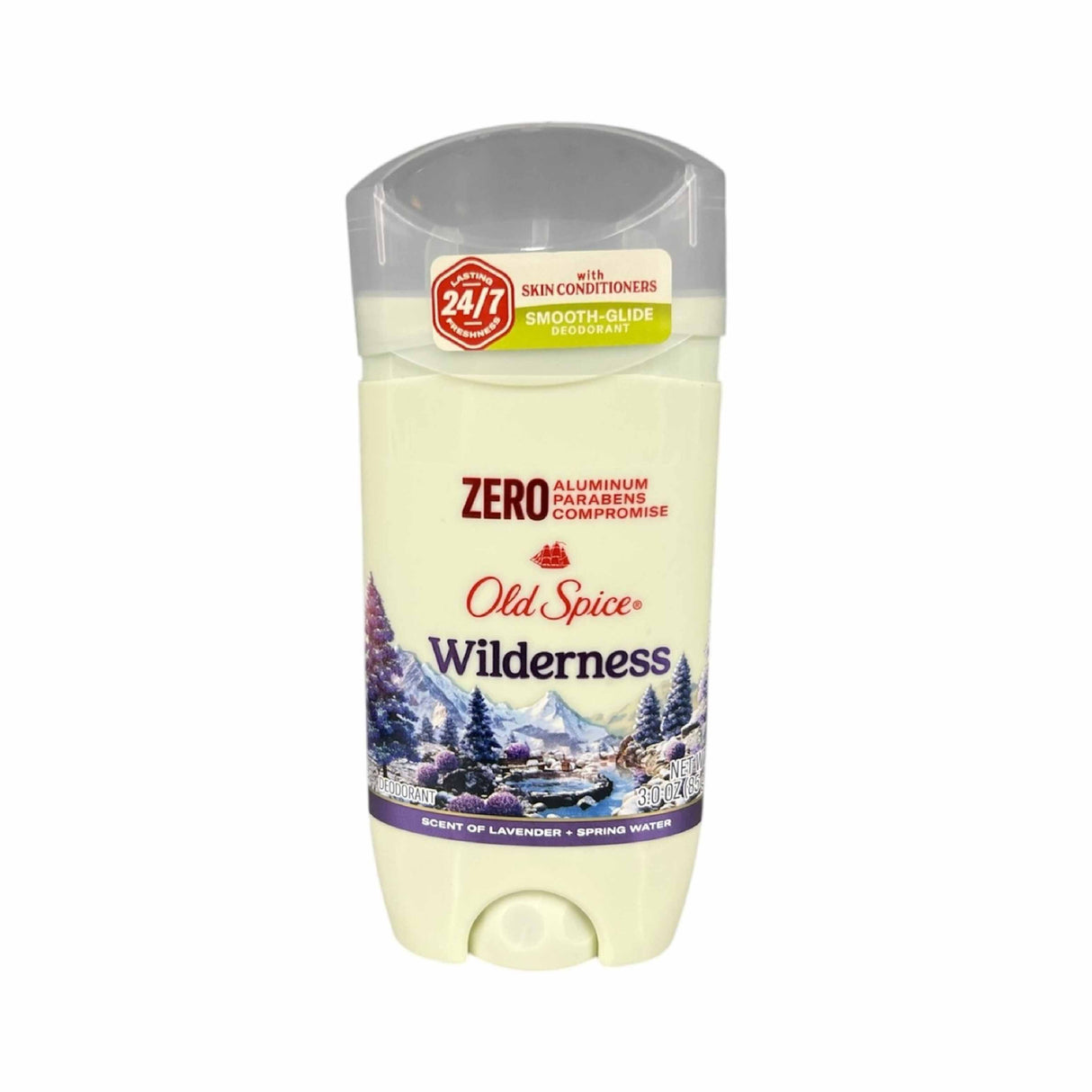 Old Spice -  Men's Deodorant Aluminum-Free Wilderness with Lavender - 3 Oz - 12 Pack