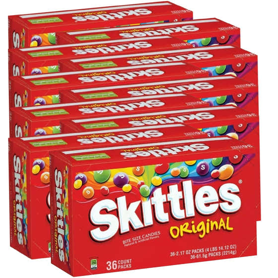 Skittles Original Fruity Candy  2.17 Oz - 36 Ct Each- 10 pack | Skittles - Products