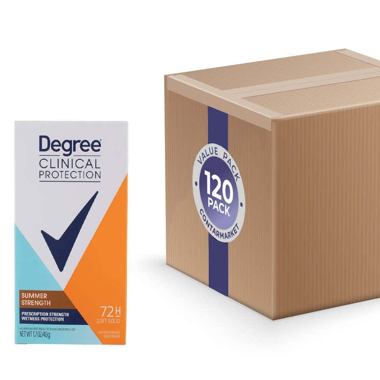 Degree Clinical Protection Summer Strength Antiperspirant &amp; Deodorant  1.7oz - 120 Pack | Degree - Volume Discount