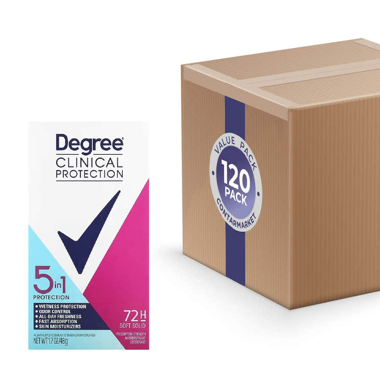Degree Clinical Protection 5 in 1 Protection Deodorant - 1.7 oz - 120 Pack | Degree - Volume Discount