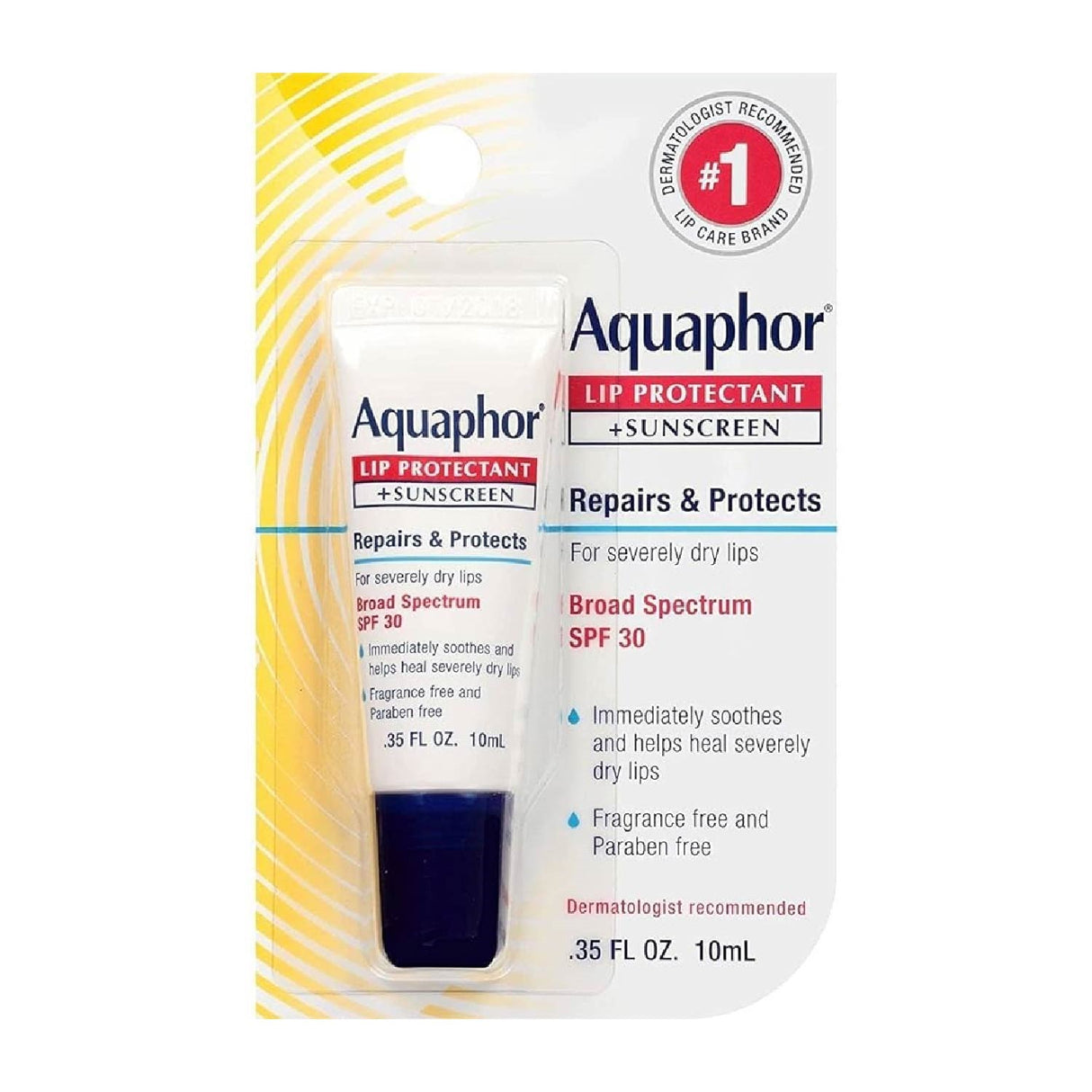 Aquaphor Lip Protectant Plus Sunscreen SPF 30 0.35 Oz- 96 Pack