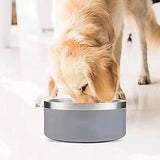 Gteller Stainless Steel Double Wall Dog Bowl 64 oz, Green