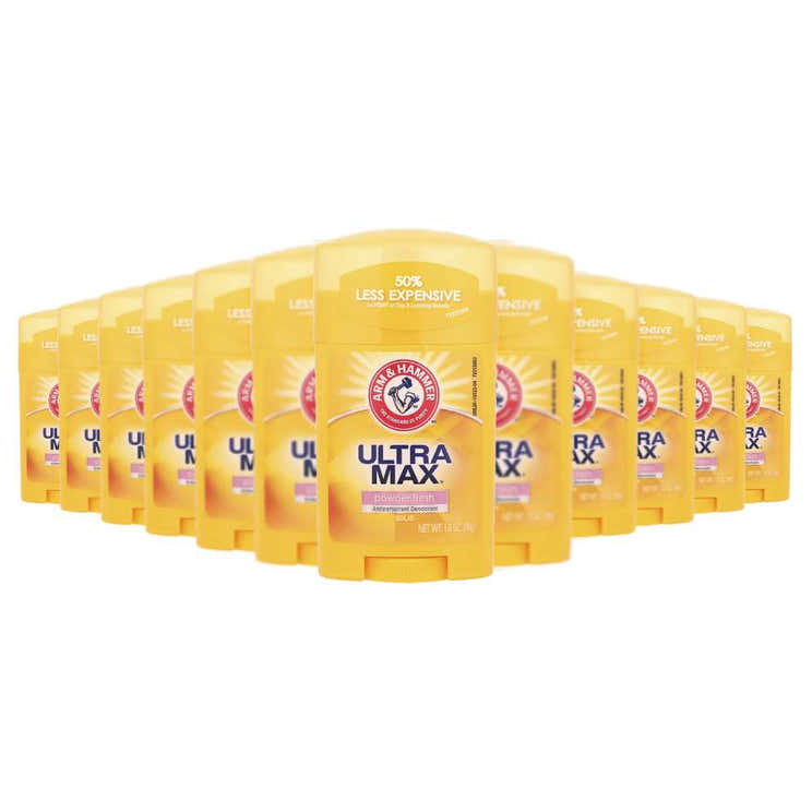 Arm &amp; Hammer  Deodorant UltraMax Powder Fresh, Solid 1 oz - 12 Pack - Travel Size | Arm &amp; Hammer - Wholesale