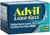 Advil Liqui-Gels Pain Reliever/Fever Reducer Liquid Filled Capsules - Ibuprofen - 20 ct - 72 Pack