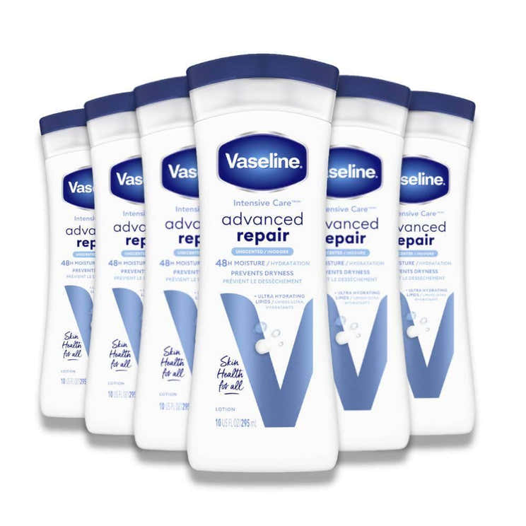 Vaseline - Intensive Care, Advanced Repair Unfragranced Body Lotion 10 oz - 6 Pack - Vaseline Advanced Repair Body Lotion ...