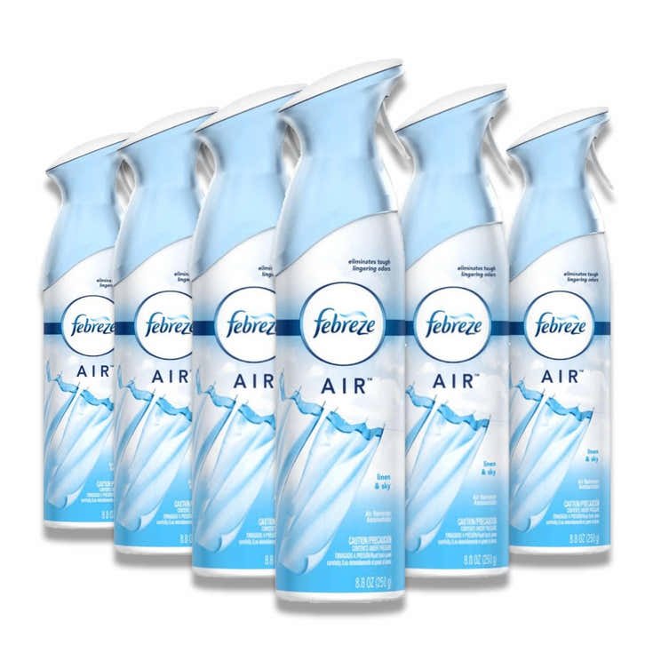 Febreze -Odor-Fighting Air Freshener, Linen &amp; Sky - 8.8 Oz - 6 Pack | febreze - Pre Order
