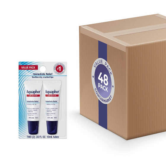 Aquaphor Immediate Relief Lip Repair Balm 2 ct each - 48 Pack | Aquaphor - Skincare