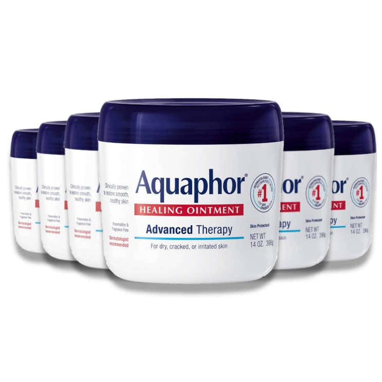 Aquaphor Healing Ointment Skin Protectant and Moisturizer for Dry and Cracked Skin - 14oz - 12 Pack | Aquaphor - Pre Order