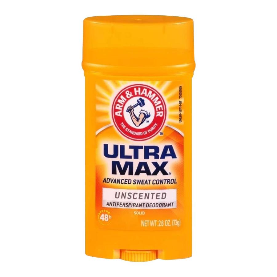 Arm & Hammer  Deodorant UltraMax Invisible Solid Unscented, 2.6 oz - 12 Pack