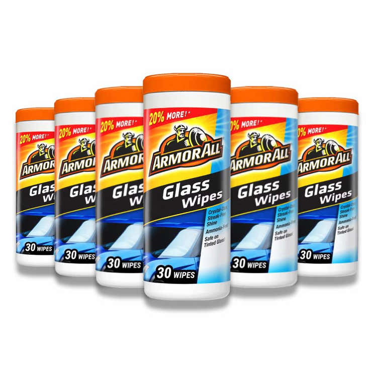 Armor All -  Count Glass Wipe - 30 Ct - 6 Pack | Armor All - Pre Order