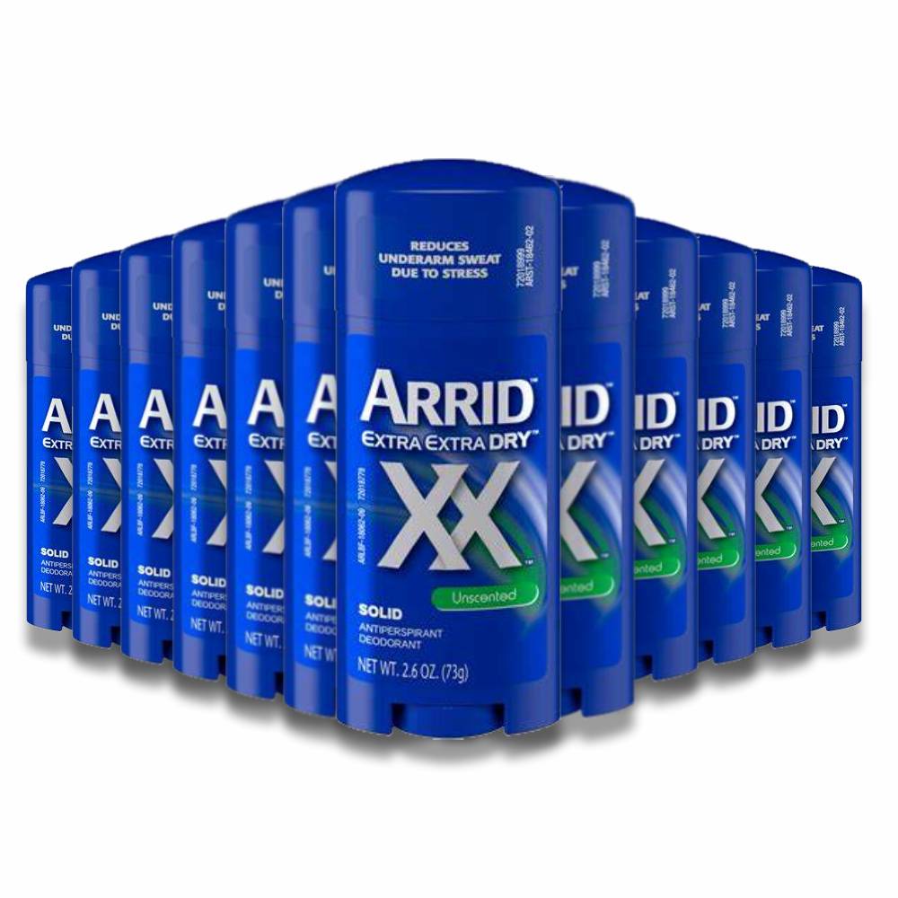 Arrid - Extra  Dry Unscented Antiperspirant - 2.6 Oz - 12 Pack