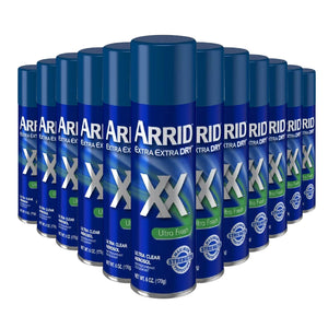 Arrid XX Ultra Clear Anti-Perspirant Deodorant Spray, Ultra Fresh 6 oz - 12 Pack