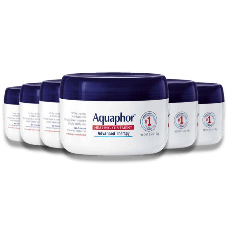 Aquaphor Healing Ointment Skin Protectant and Moisturizer for Dry and Cracked Skin 3.5 oz - 6 Pack | Aquaphor - Pre Order