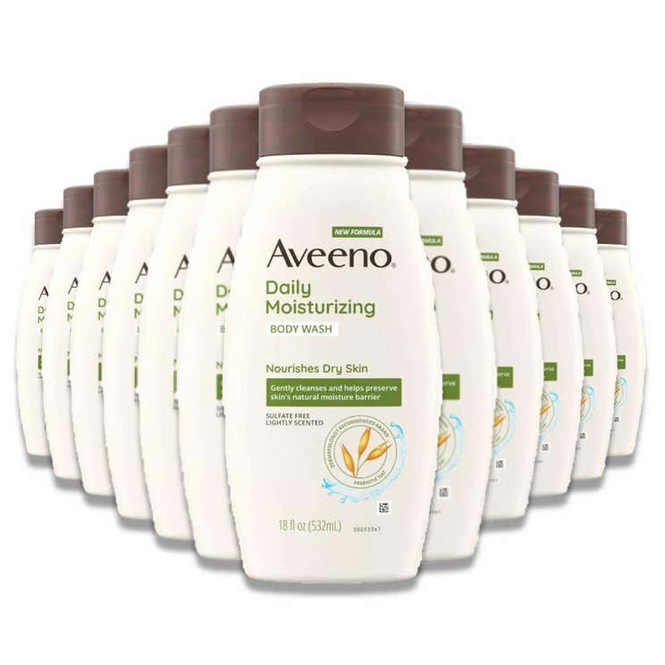 Aveeno - Daily Moisturizing Nourishes Dry Skin Body Wash 18 oz - 12 Pack | Aveeno - Pre Order