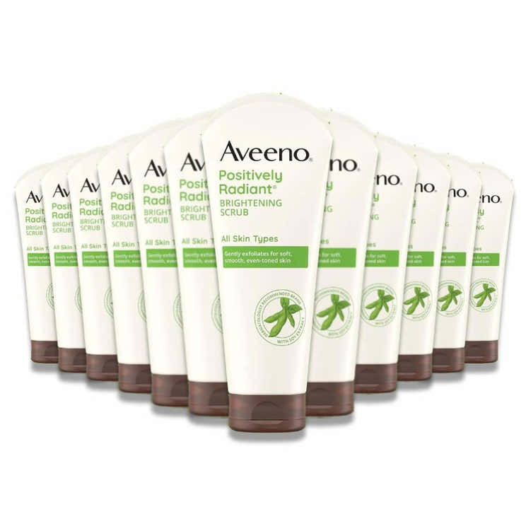 Aveeno - Positively Radiant Skin Brightening Exfoliating Daily Facial Scrub W/Moisture - 7 Oz - 12 Pack | Aveeno - Pre Order