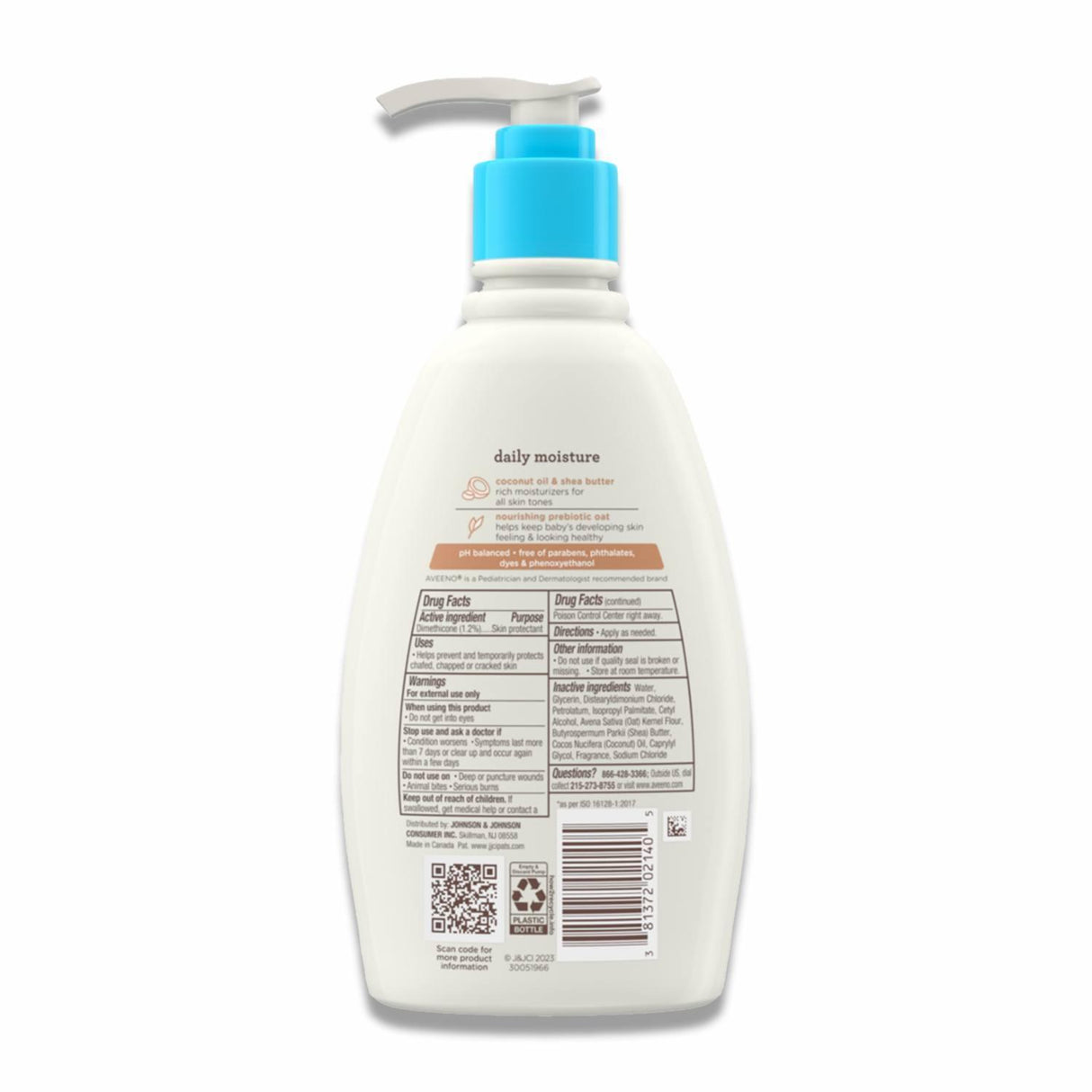 Aveeno - Baby Daily Moisturizing Cream with Prebiotic Oat & Shea Butter, Gentle Coconut Scent - 12 Oz - 12 Pack