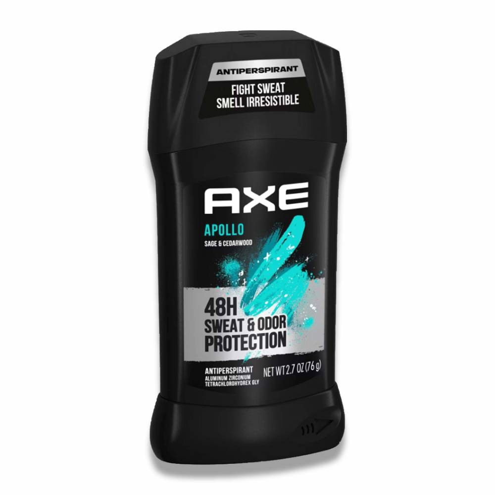 Axe Apollo Invisible Solid Antiperspirant & Deodorant Stick  2.7 oz- 12 Pack