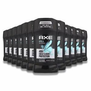 Axe Apollo Invisible Solid Antiperspirant & Deodorant Stick  2.7 oz- 12 Pack