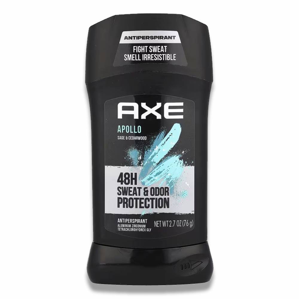 Axe Apollo Invisible Solid Antiperspirant & Deodorant Stick  2.7 oz- 12 Pack