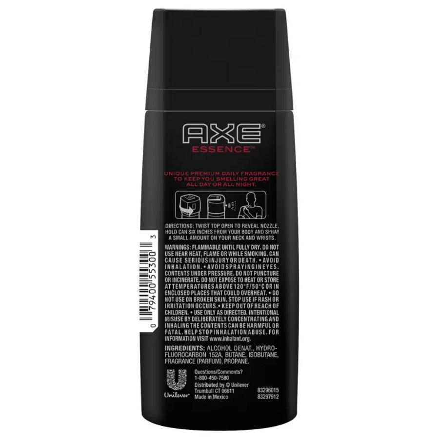 Axe - Body Spray Deodorant 4 oz for Men, Essence - 12 Pack