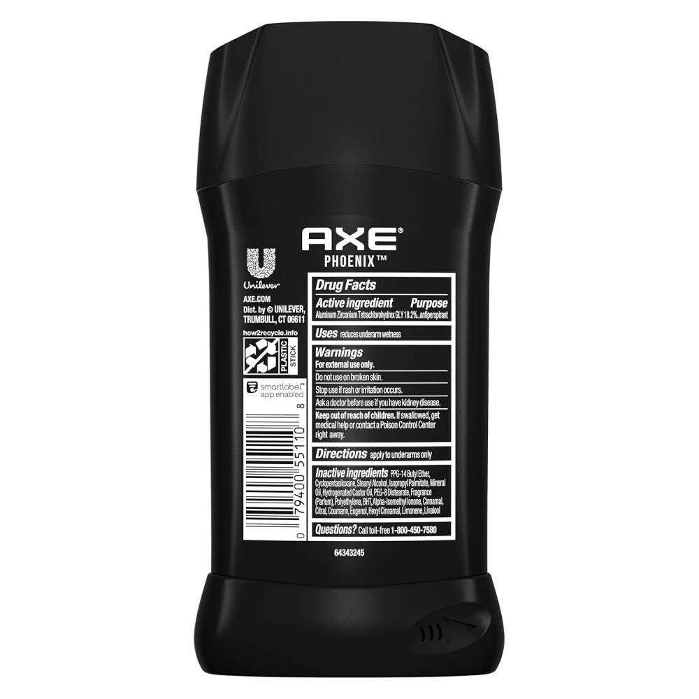 Axe Phoenix Invisible Solid Antiperspirant & Deodorant Stick 2.7 oz - 12 Pack