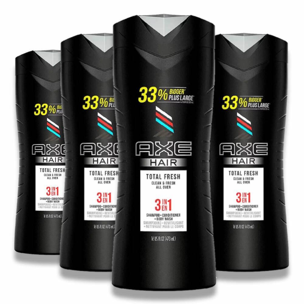 Axe 3 in 1 Total Fresh Shampoo + Conditioner + Body Wash 16 Oz 4