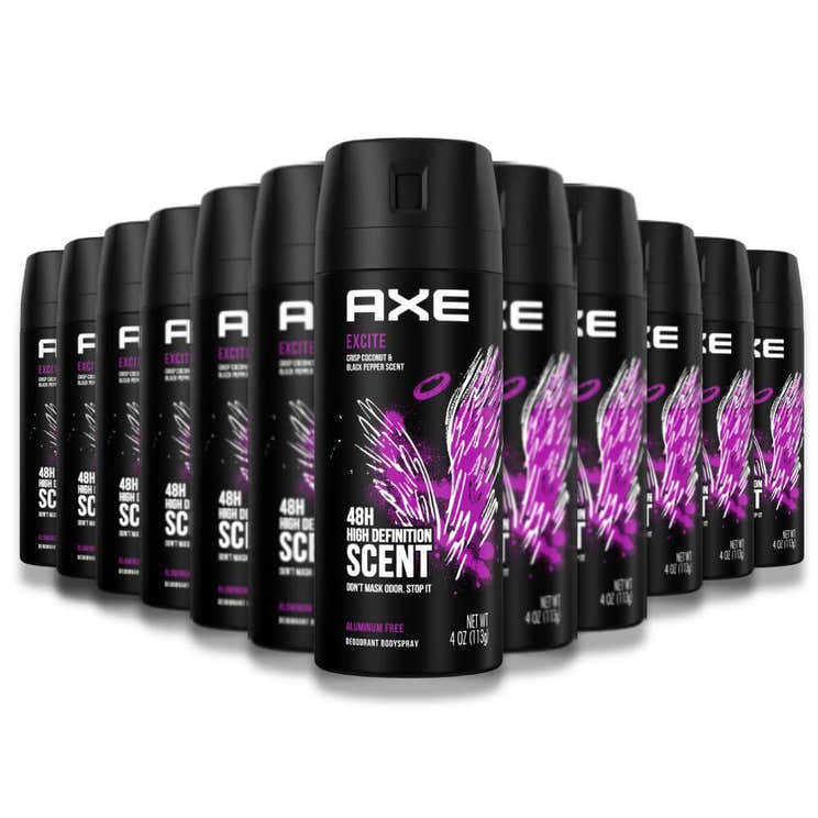Axe - Body Spray Deodorant 4 oz Excite - 12 pack - Axe Excite Deodorant Body Spray - 12 Pack Contarmarket  | Axe - Wholesale