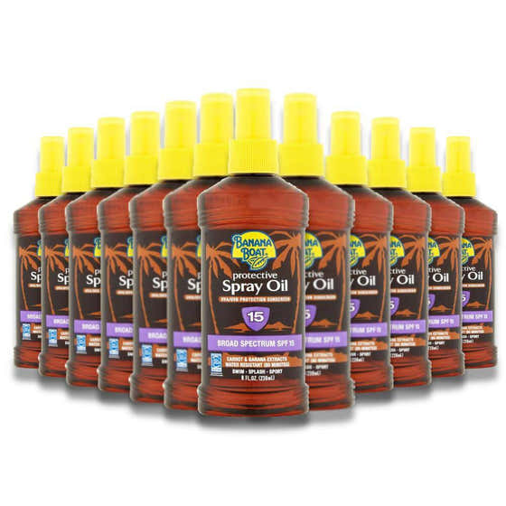 Banana Boat Tanning Oil SPF 15 - 8 Oz - 12 Pack Contarmarket