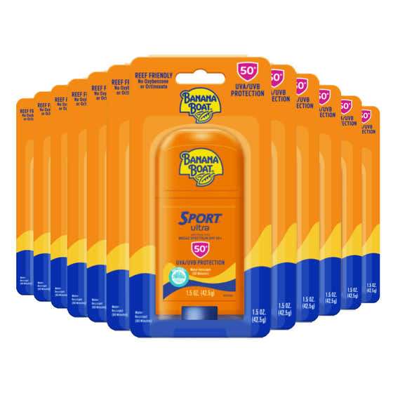 Banana Boat Ultra Sport Sun Stick SPF50 12 Pack-  Contarmarket