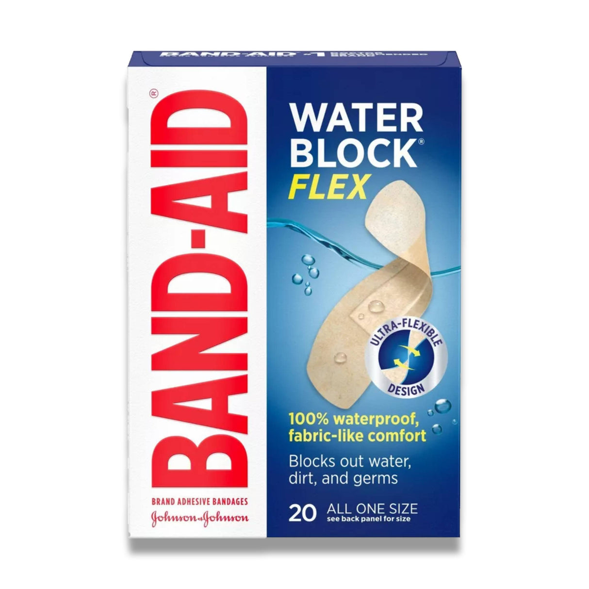 Band-Aid - Water Block Adhesive Bandages - 20 Ct - 720 Pack